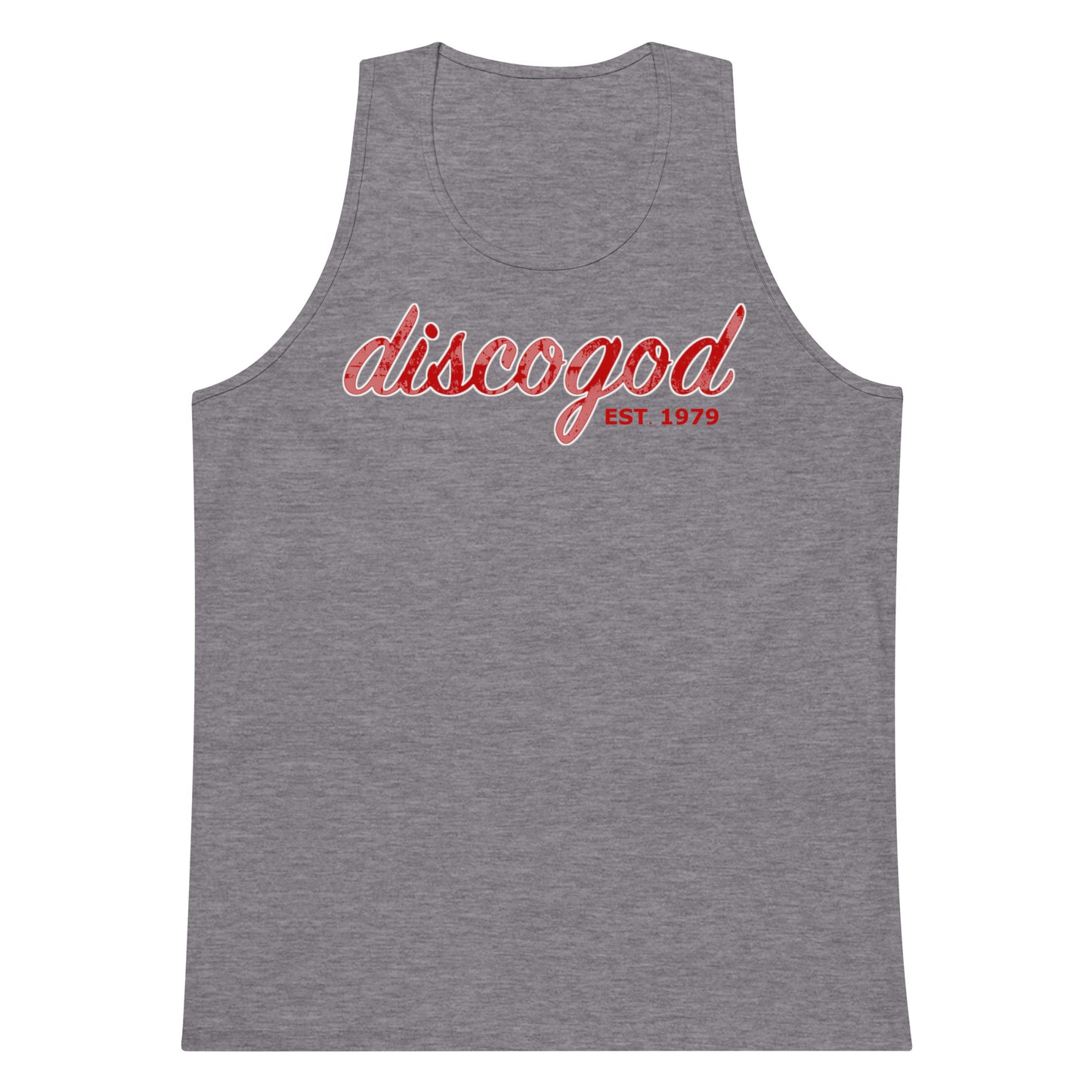 discogod men’s premium tank top