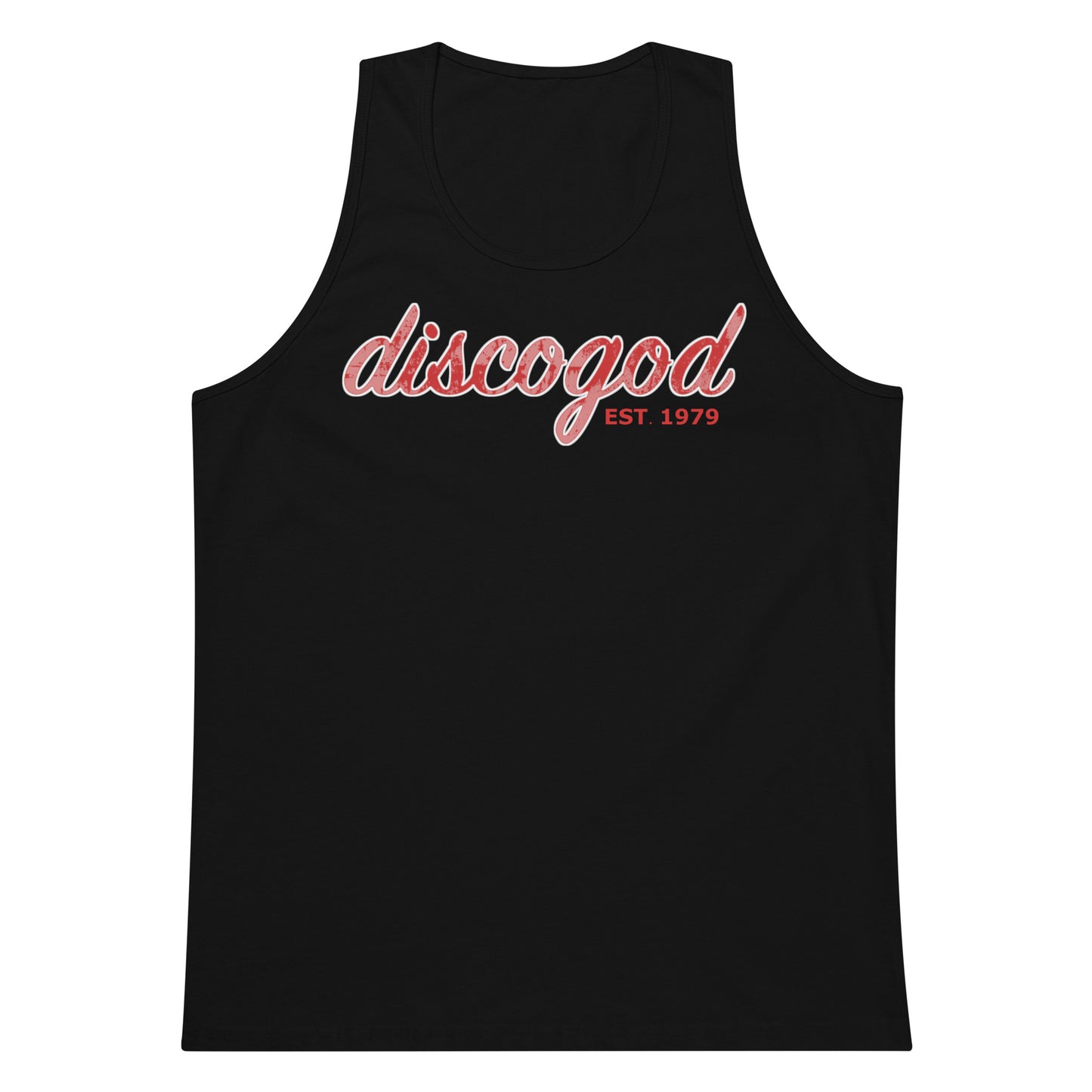 discogod men’s premium tank top