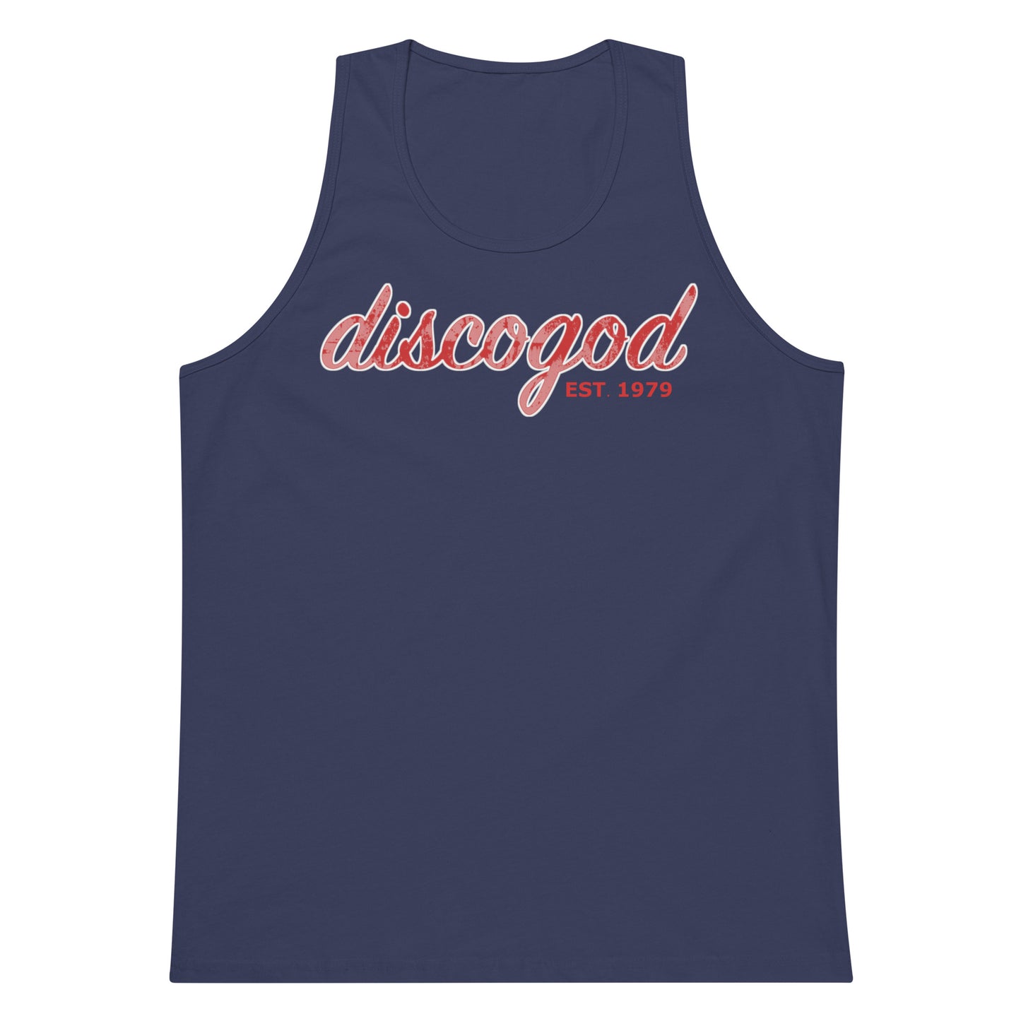 discogod men’s premium tank top