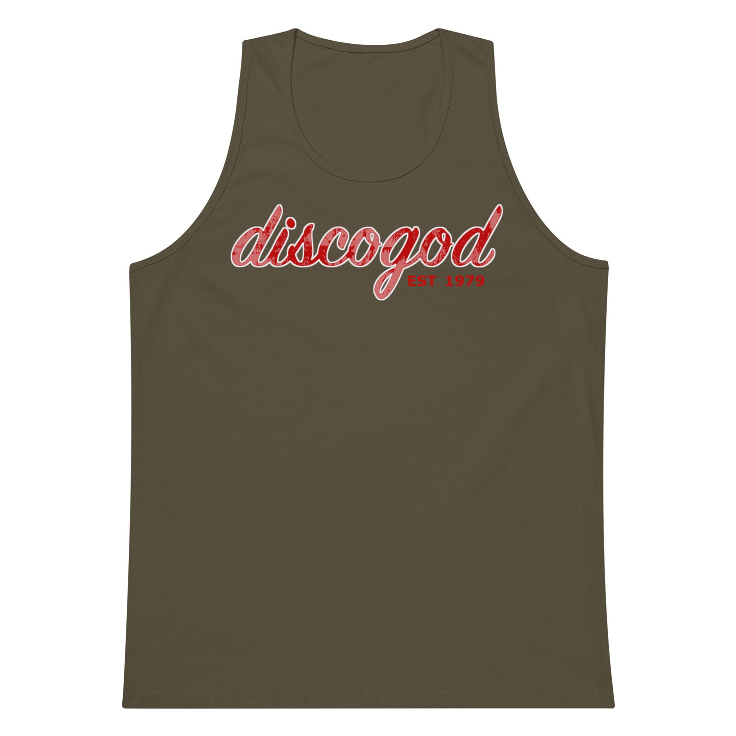 discogod men’s premium tank top