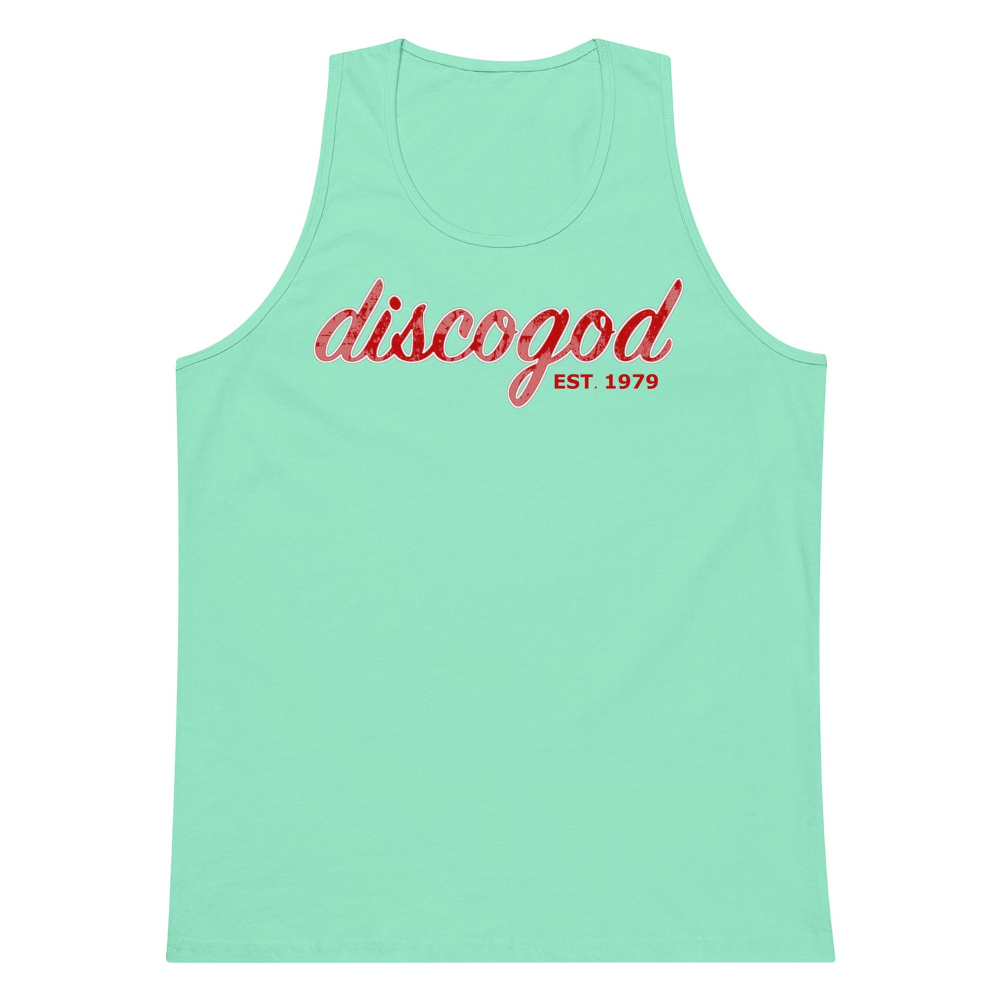 discogod men’s premium tank top