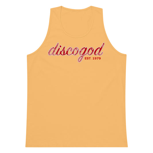 discogod men’s premium tank top