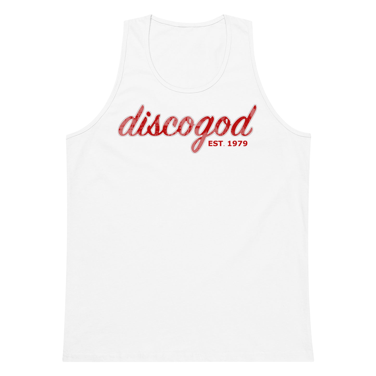 discogod men’s premium tank top