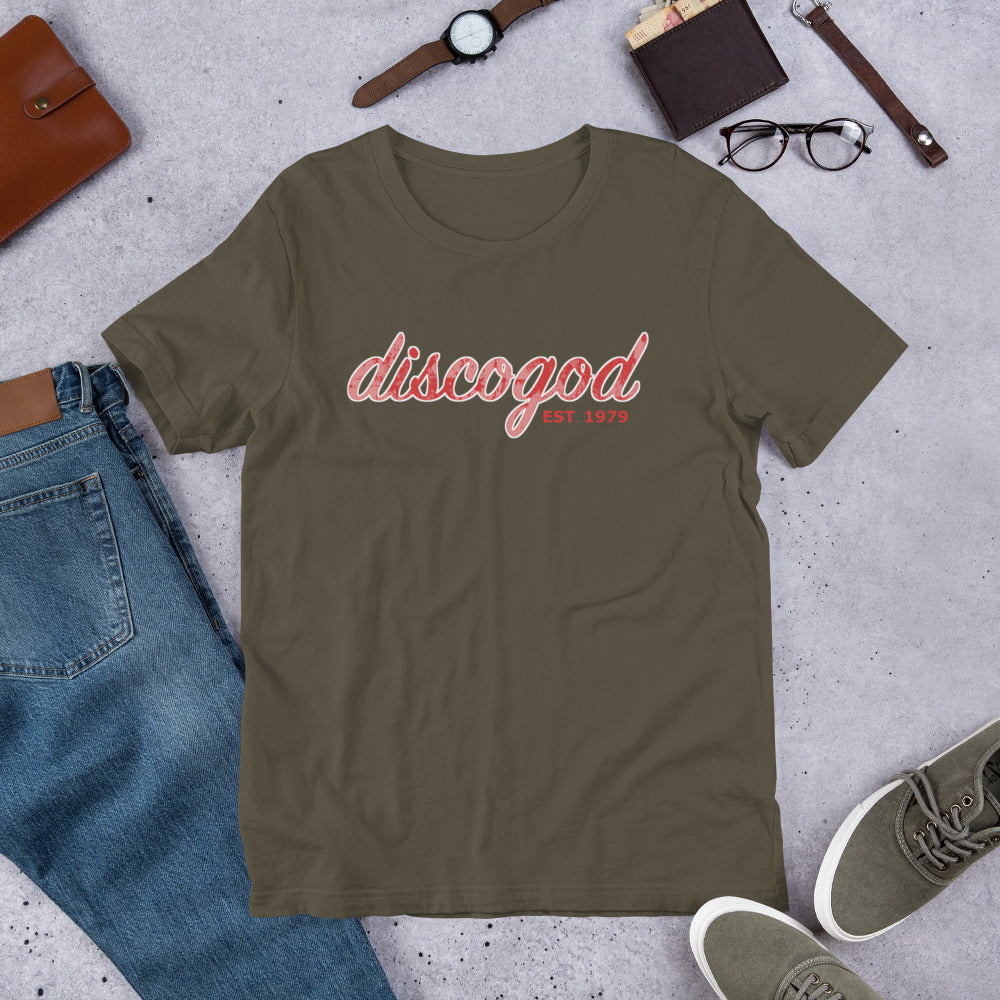 discogod unisex t-shirt