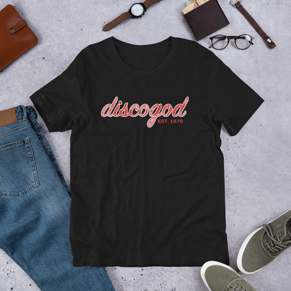 discogod unisex t-shirt