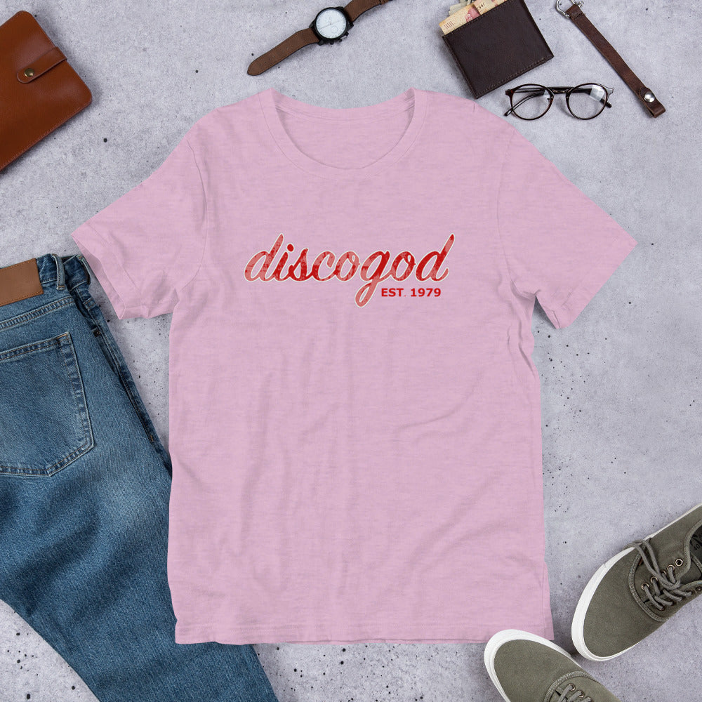 discogod unisex t-shirt