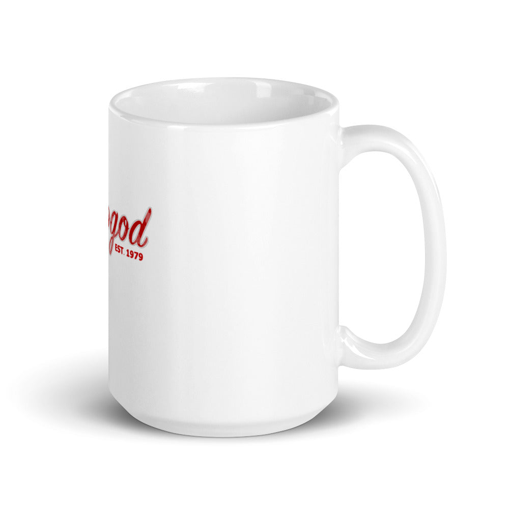 Disco God White Glossy Mug